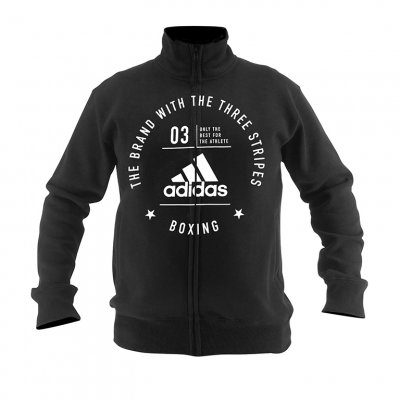 FELPA ADIDAS CON ZIP E TASCHE LATERALI